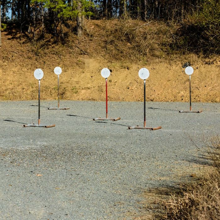 multiple steel shooting targets