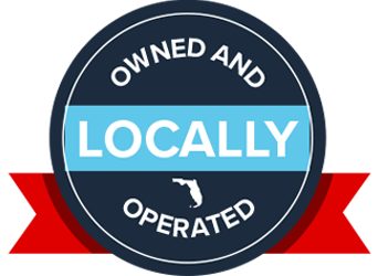 Locally owned and operated trust badge