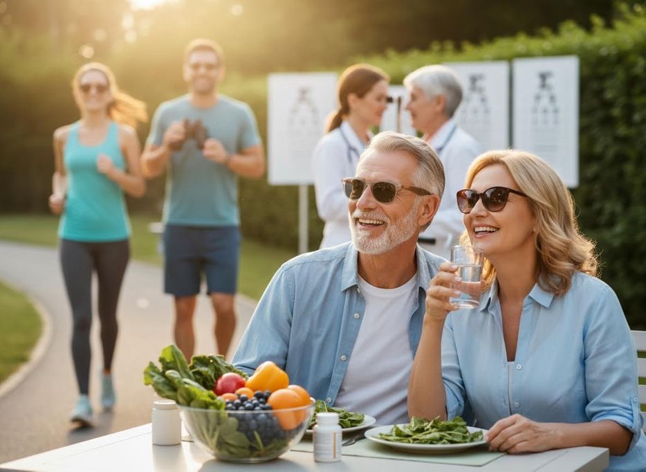 Healthy Lifestyle for Seniors: Outdoor Dining, Exercise, and Vision Care