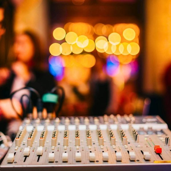 audio equipment at event