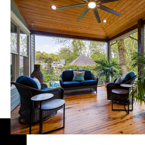 Outdoor living space. Outdoor living space.