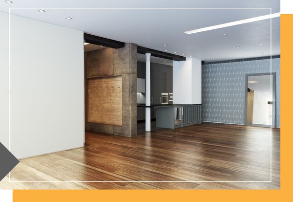 image of a room with nice hard wood floors