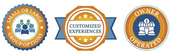 Owner Operated, Customized Experiences, and Small or Large Group Options