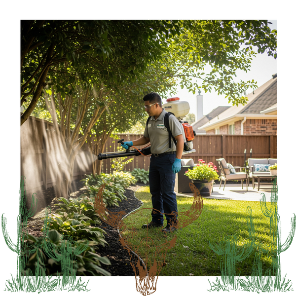 Spraying fence for pest control