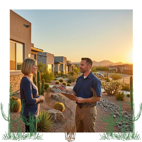 Talking with home owner about pest control
