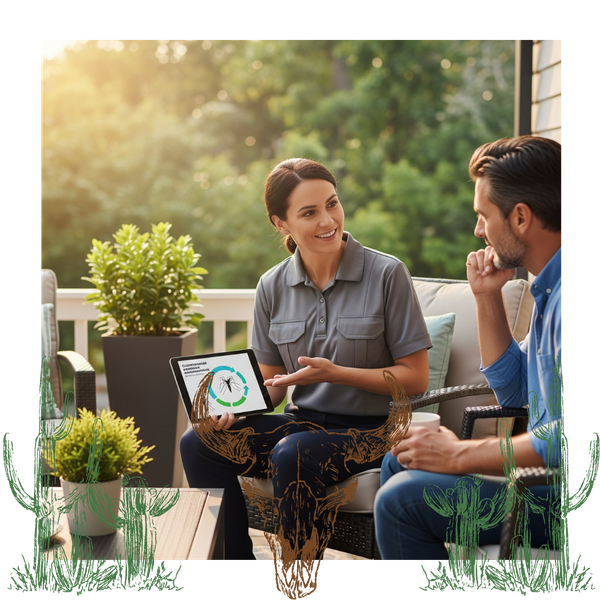 Talking to home owner about pest control plan
