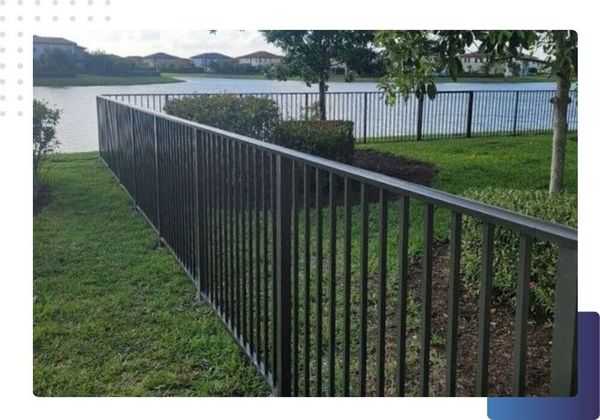 custom black fencing
