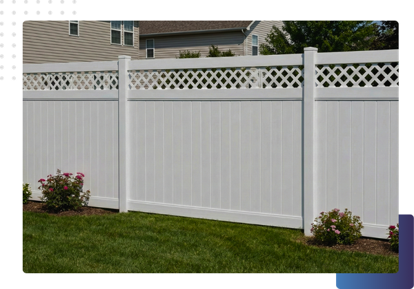 Vinyl fencing 
