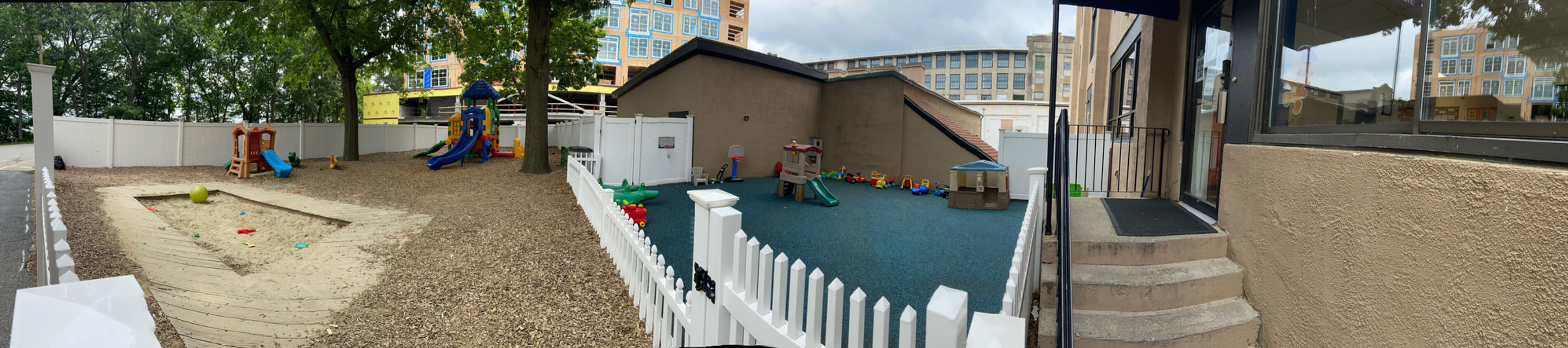 Exterior area of The Teddy Bear Village child care center