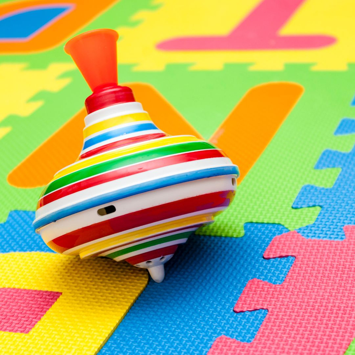 colorful spinning top