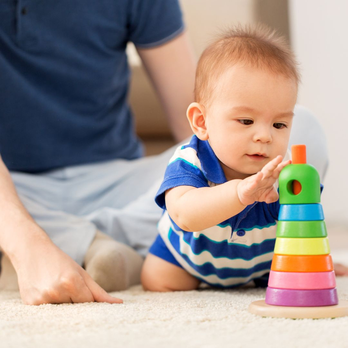 infant boy playing