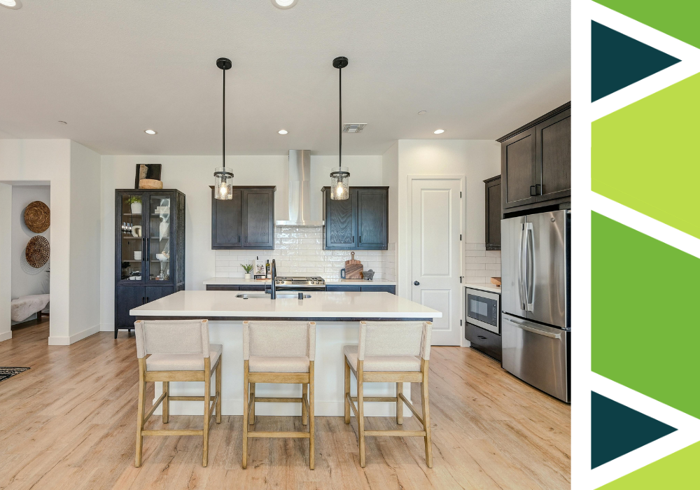 Newly remodeled home kitchen.