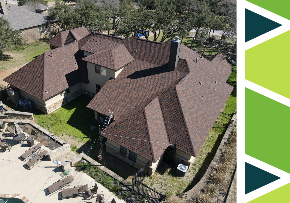 Newly replace home roof.