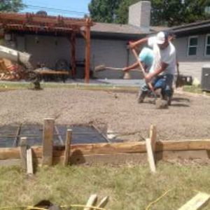 laying patio