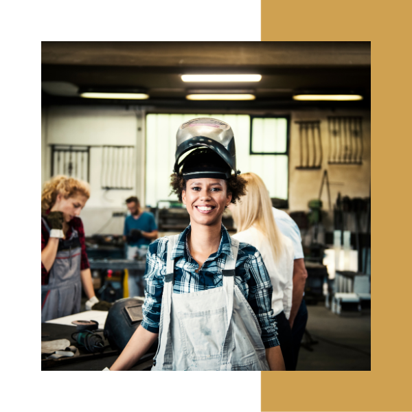 female welder 