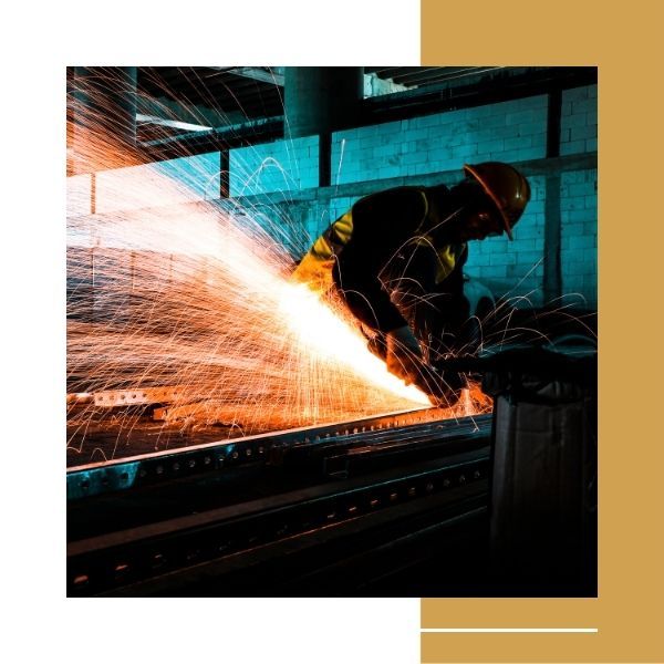 Metal fabrication worker