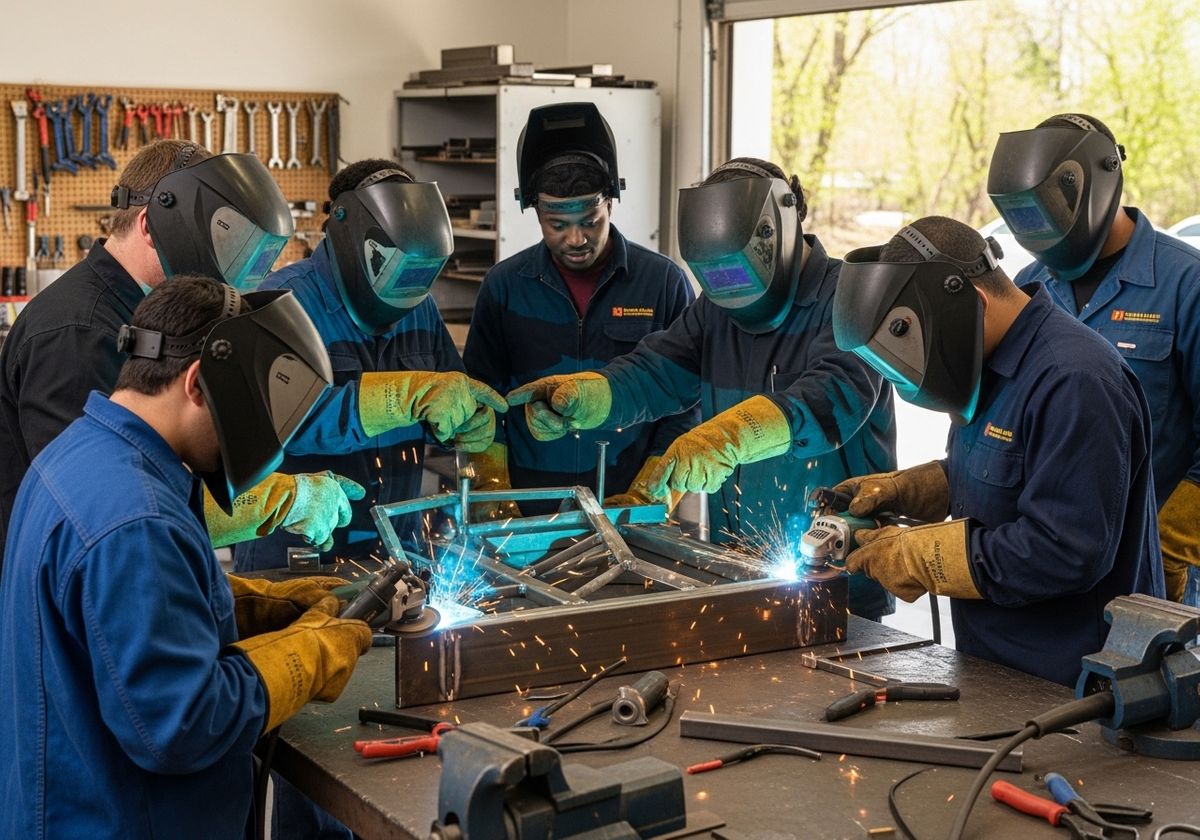 Welding Students at Work