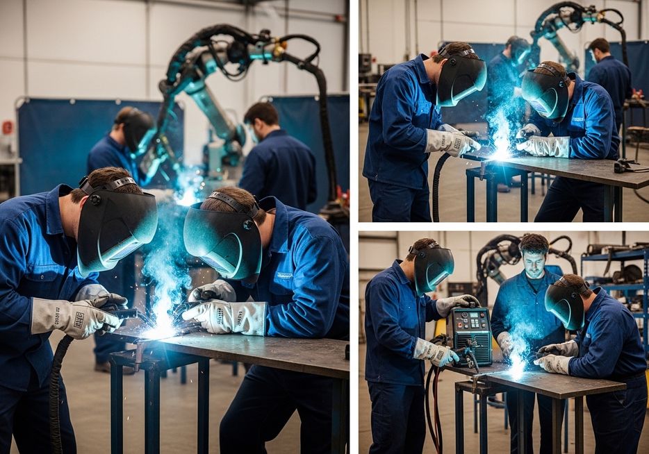 Welding Students at Work