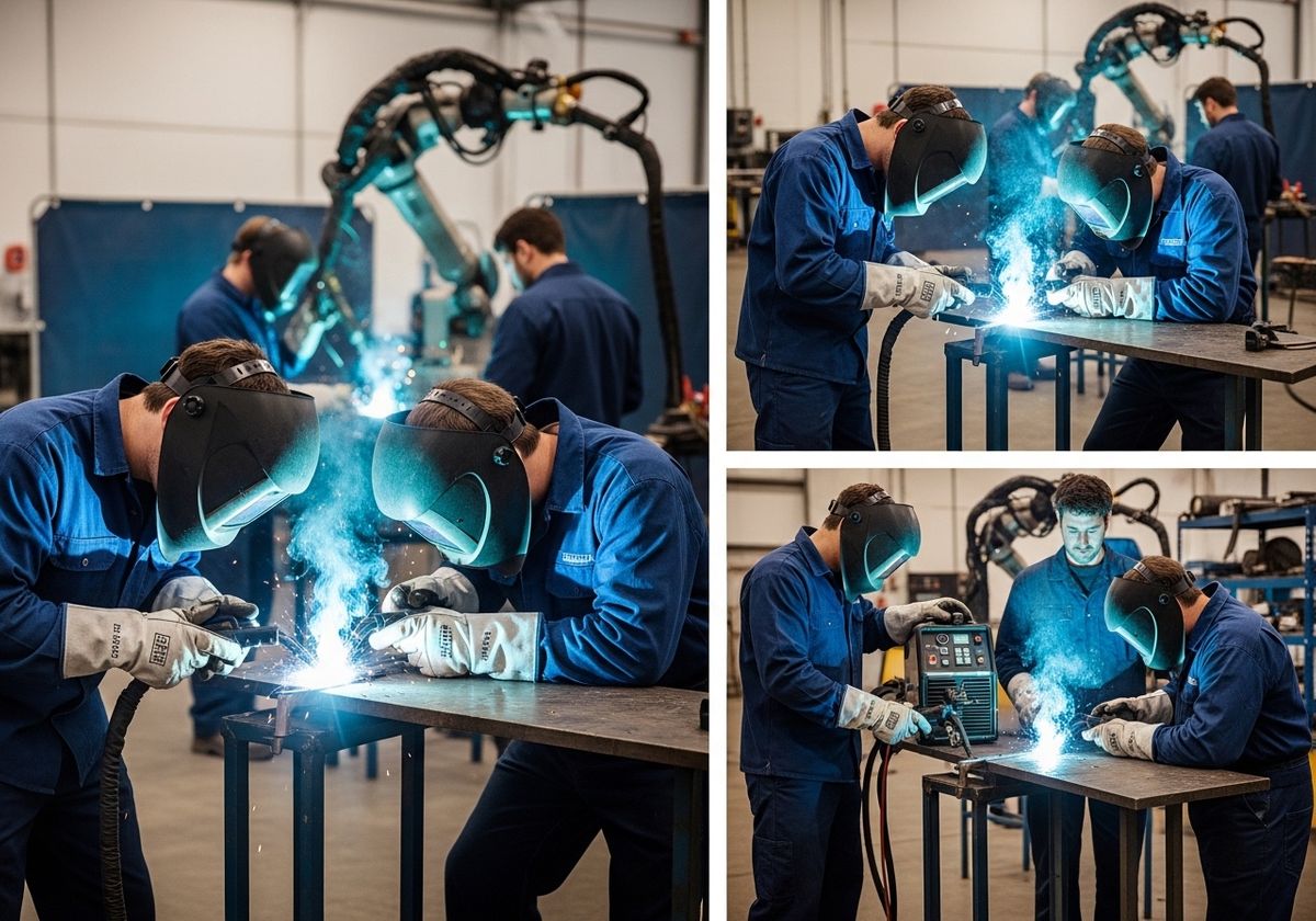 Welding Students at Work