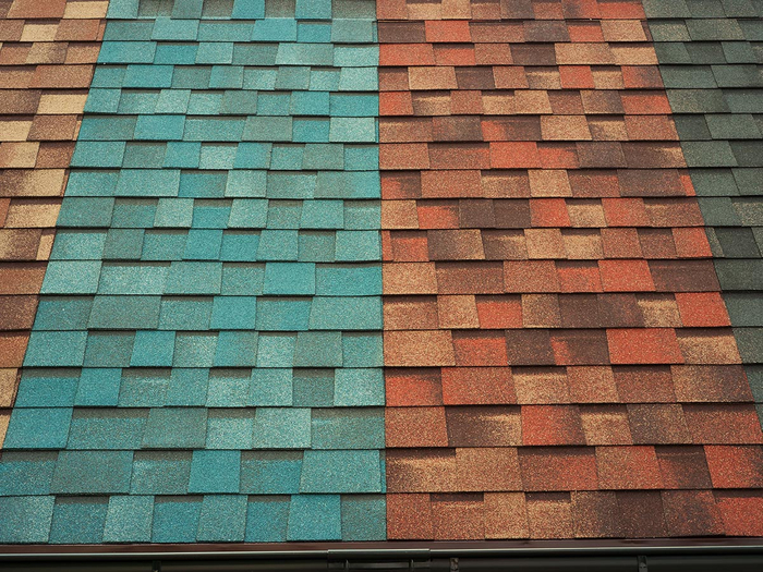 Shingles of different colors