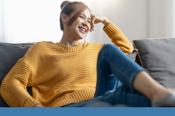 woman sitting in her home. woman sitting in her home.