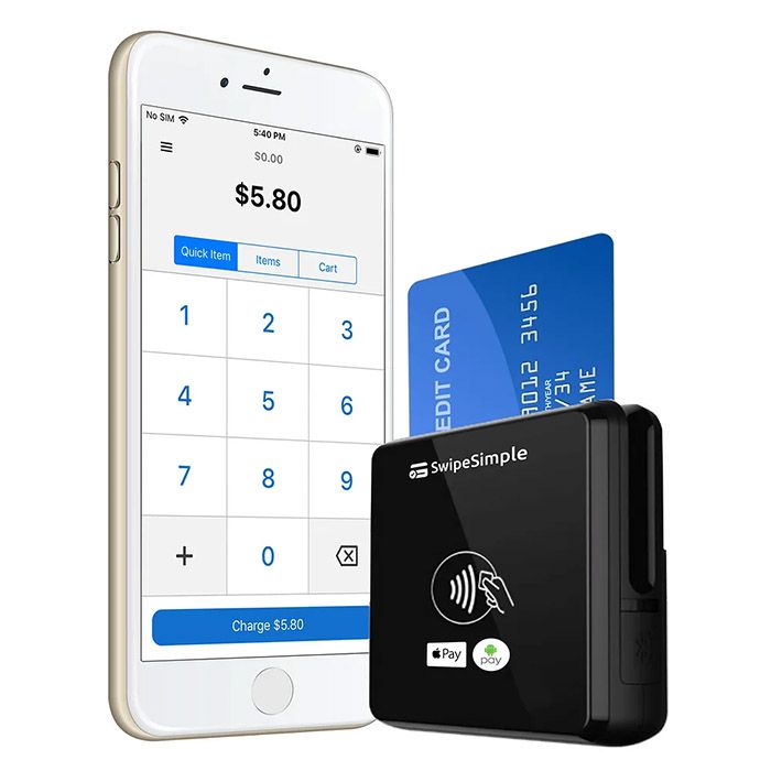 mobile phone with credit card reader