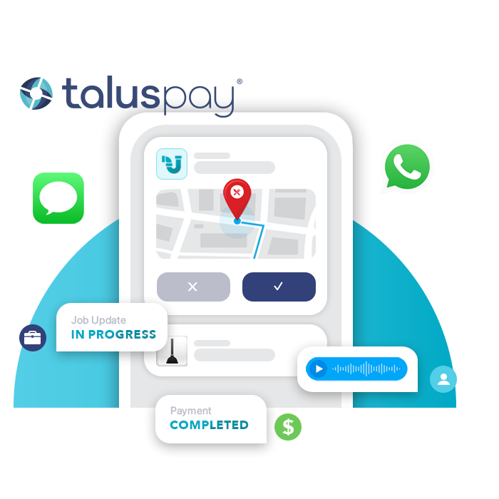 the taluspay mobile app lets field service workers manage their entire business in one place
