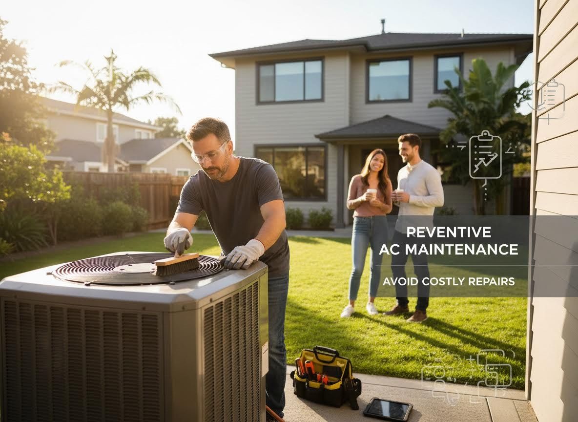 Preventive AC Maintenance by Technician for Homeowners