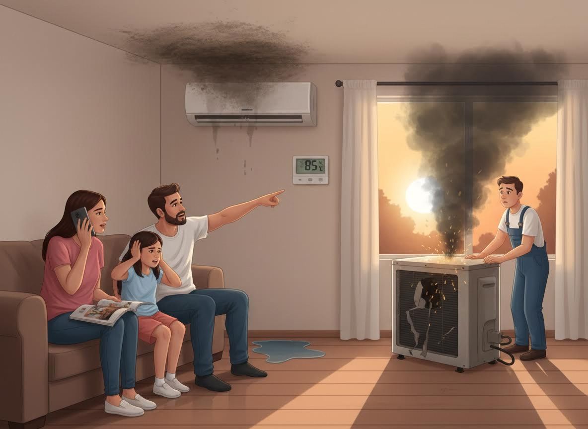 Family Reacts to Smoking AC Unit and Mold