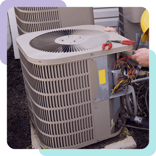 hvac tech at work