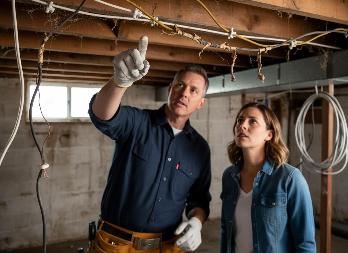 Home Inspection in Basement