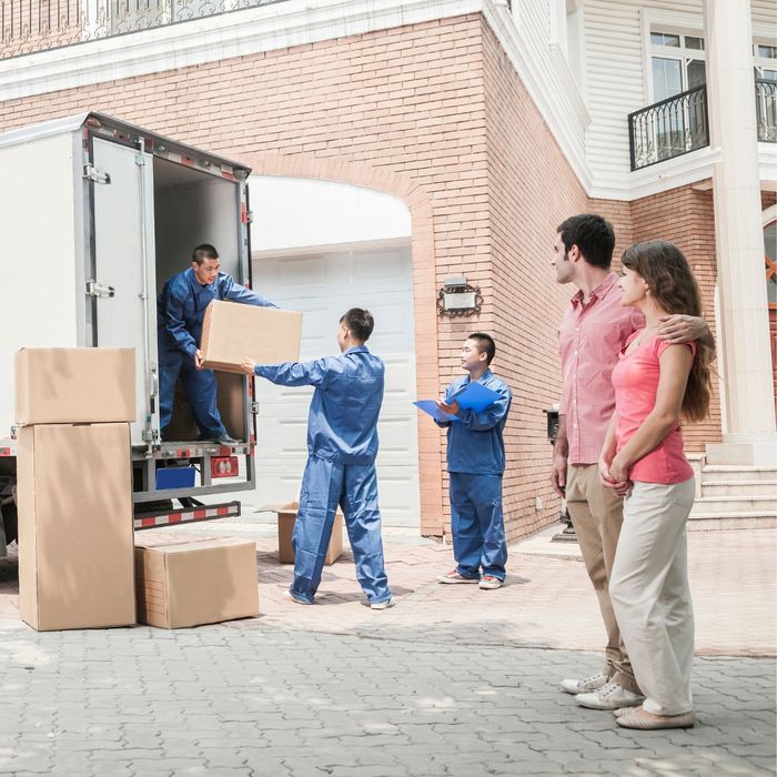 Movers loading the moving truck