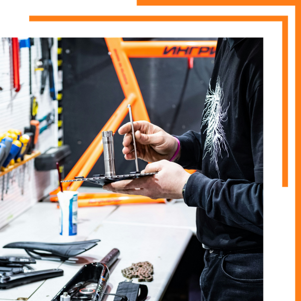 repairing bicycle parts