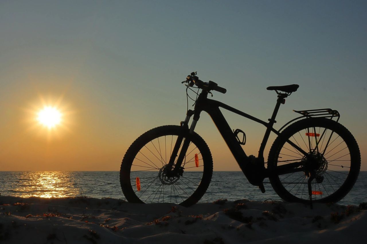 bike on the beach