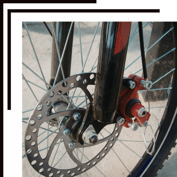 bike brake pad and gears