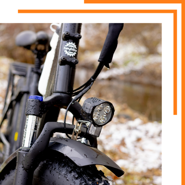 front of electronic bike