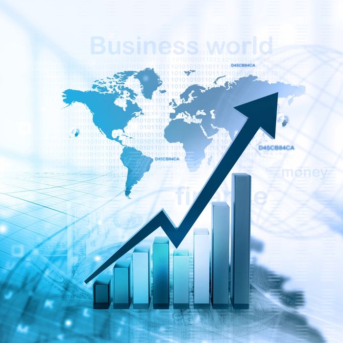 business and marketing abstract graph