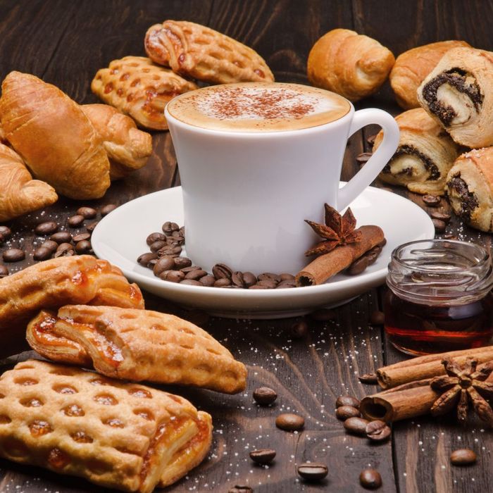 coffee with pastries