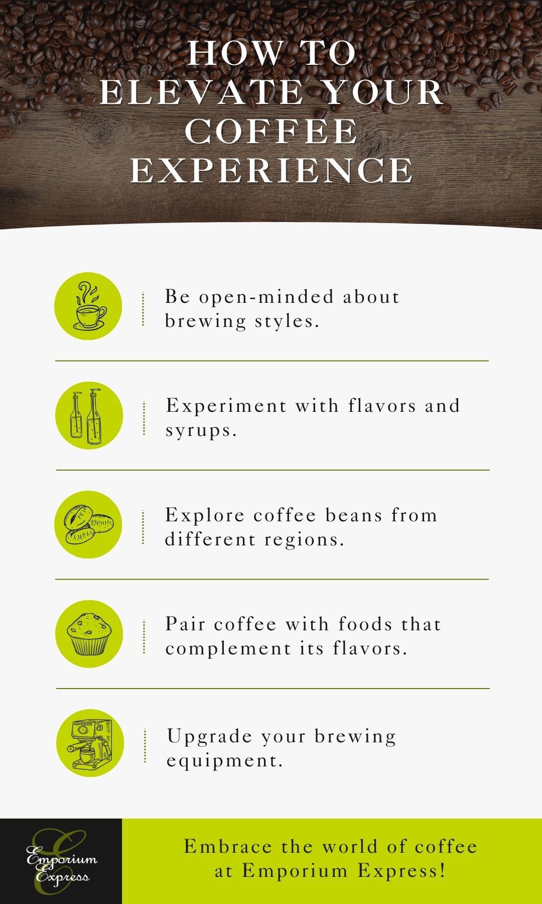 how to elevate your coffee experience