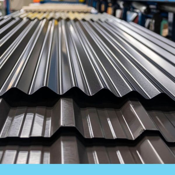 sheets of metal roofing