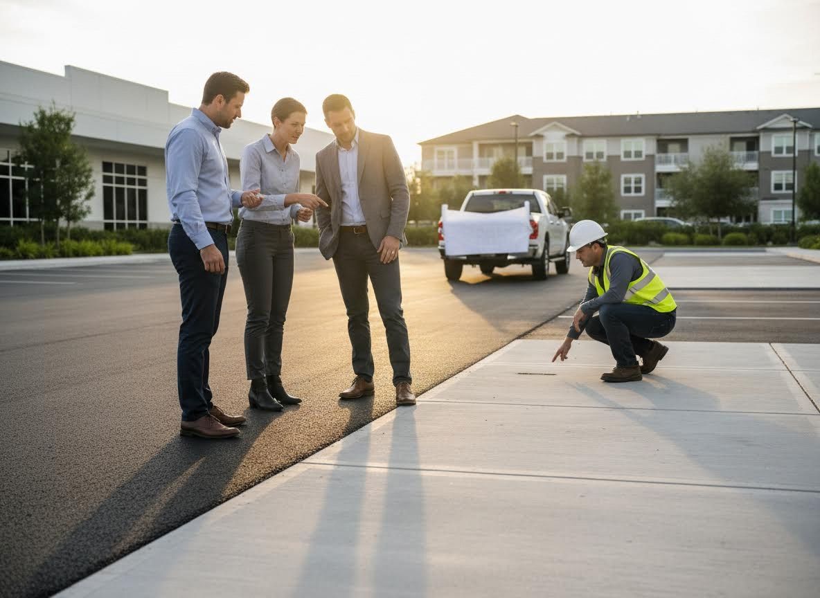 Project Team Inspecting Construction Site