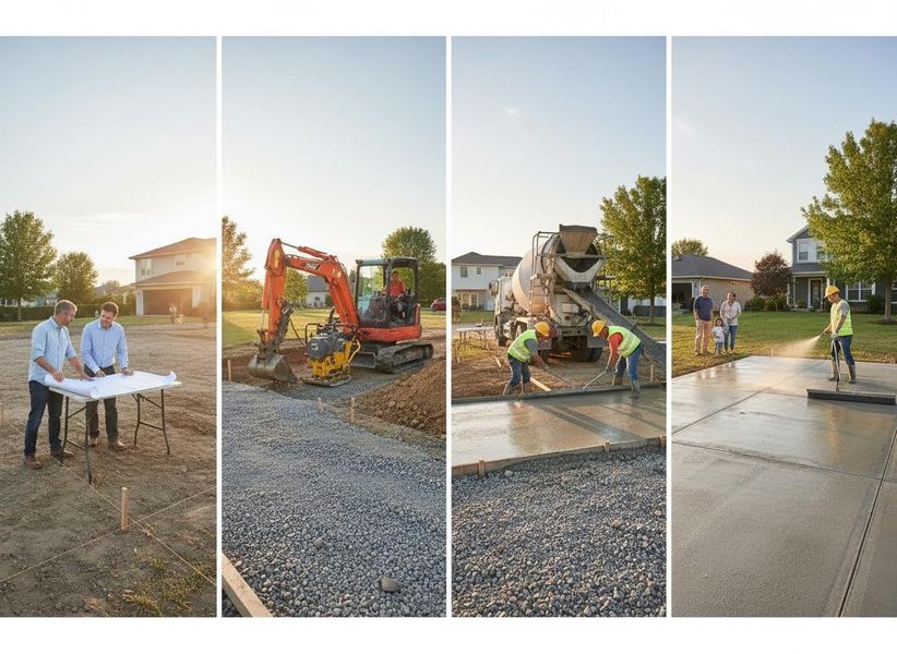 Concrete Driveway Construction Steps