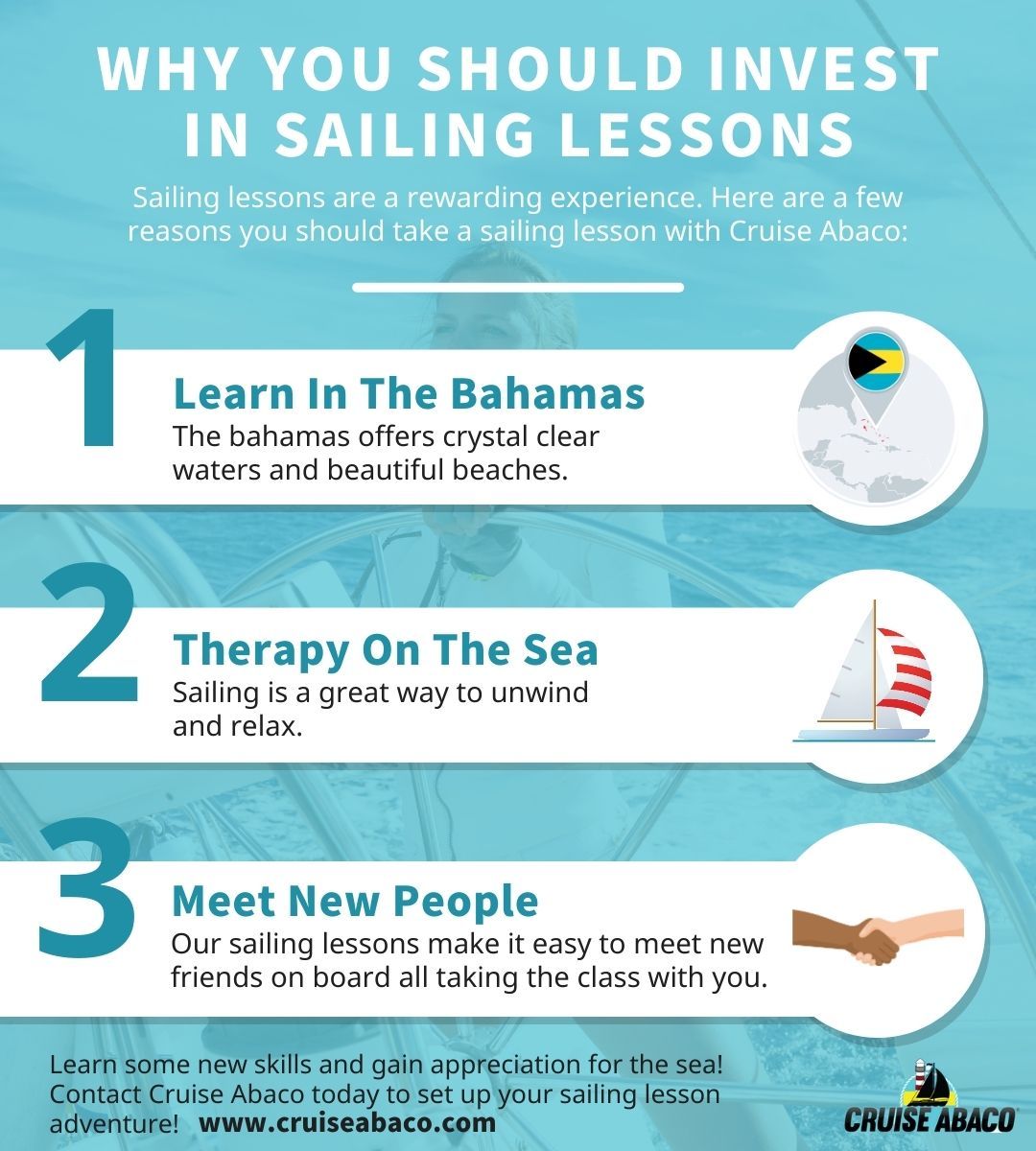 Why You Should Invest In Sailing Lessons Infographic