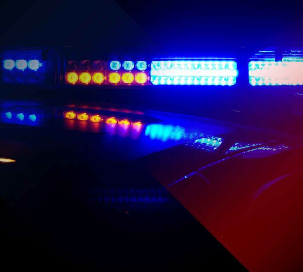Image of police car lights