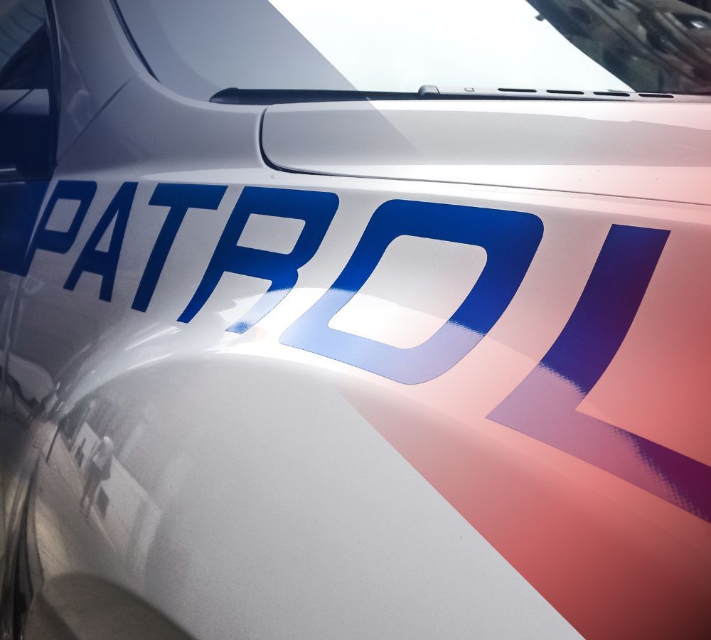 Image of a patrol car Image of a patrol car