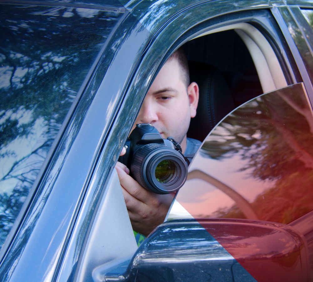 Image of a man taking pictures