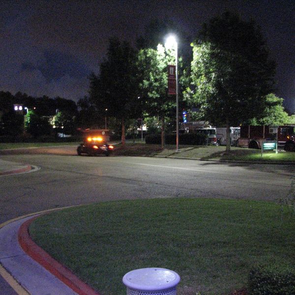 Security car at night
