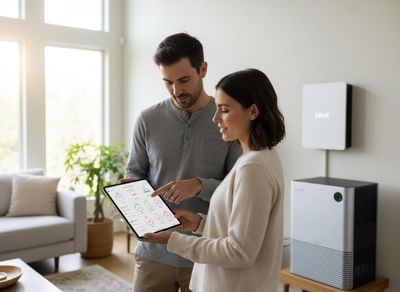 Couple Monitoring Home Energy and Air Quality with Smart Devices