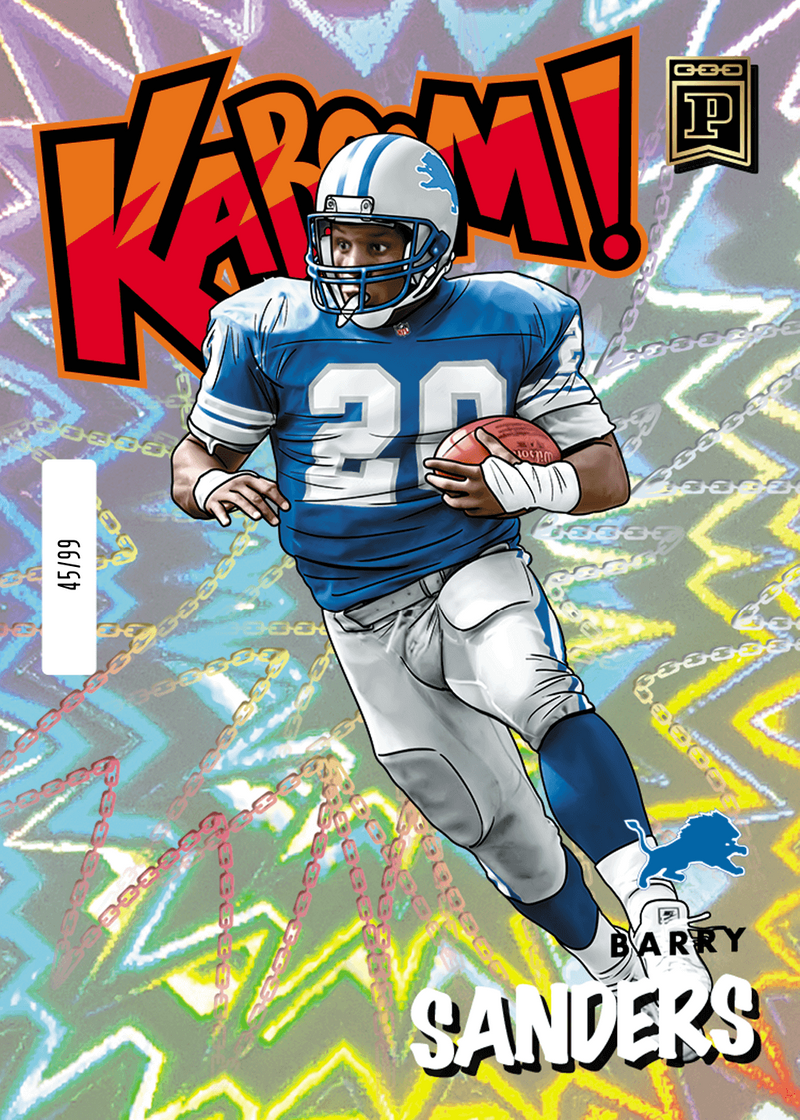 Barry sanders football card popular