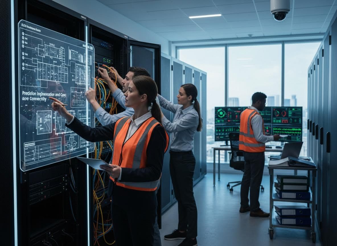 IT Engineers Managing Data Center Infrastructure